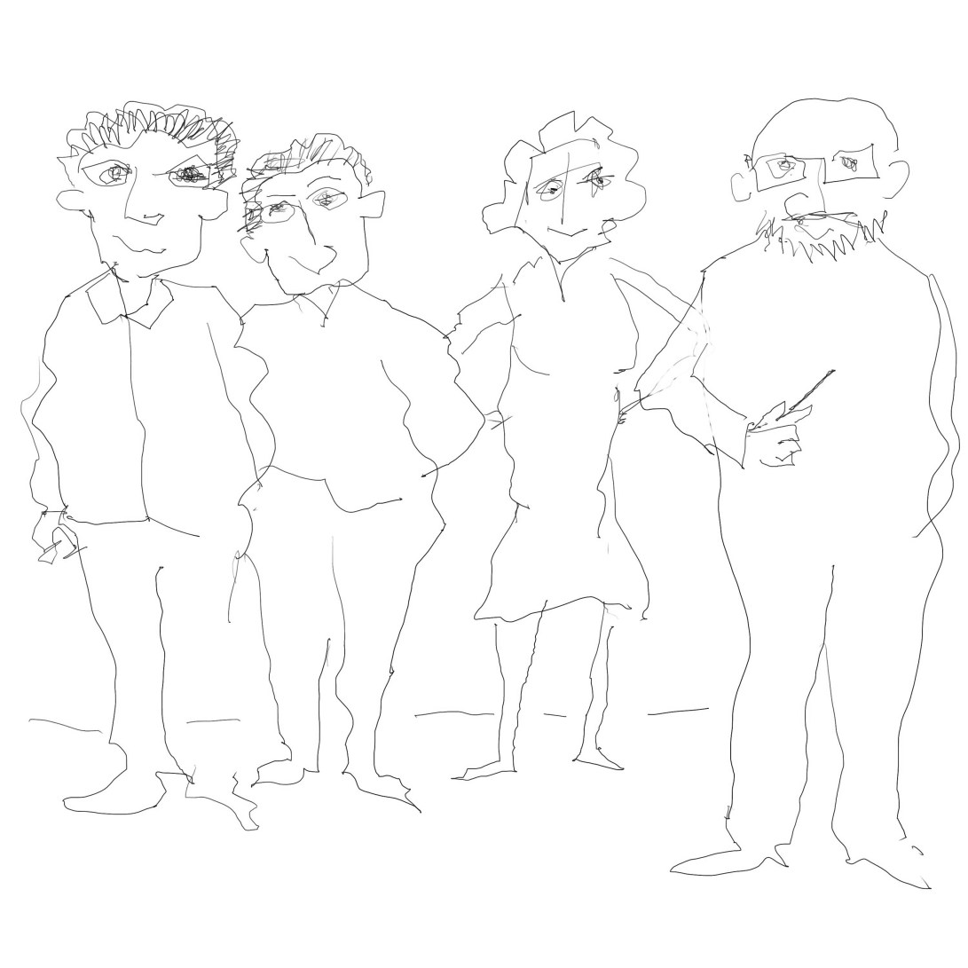 Myron Gilbert's People Cover drawing Square format